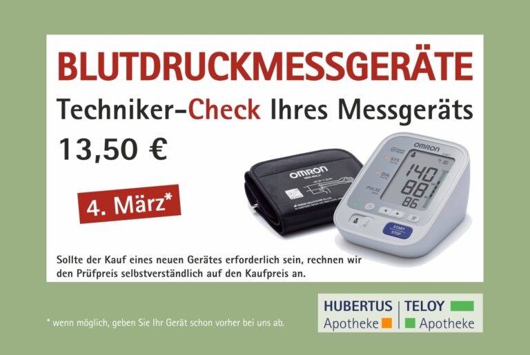 Technische Überprüfung Blutdrückmessgerät