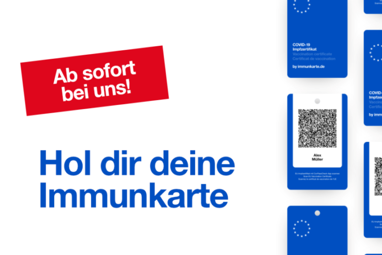 Jetzt neu – die Immunkarte