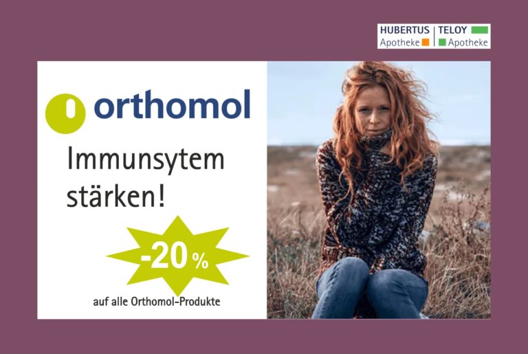 20% Rabatt auf alle Orhtomol-Produkte