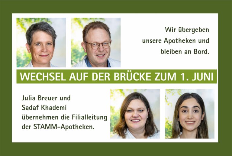 Wechsel auf der Brücke zum 1. Juni