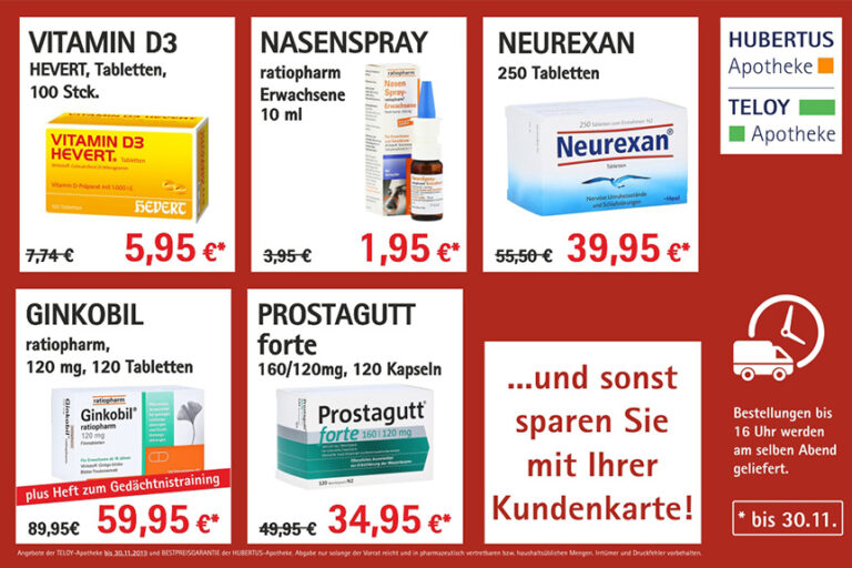 TOP-Angebote September–November 2019