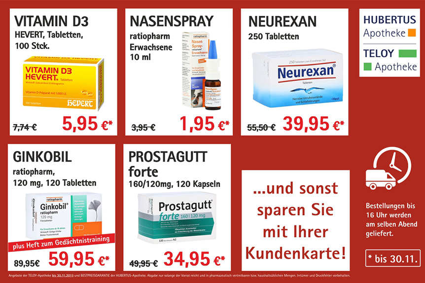 TOP-Angebote September–November 2019