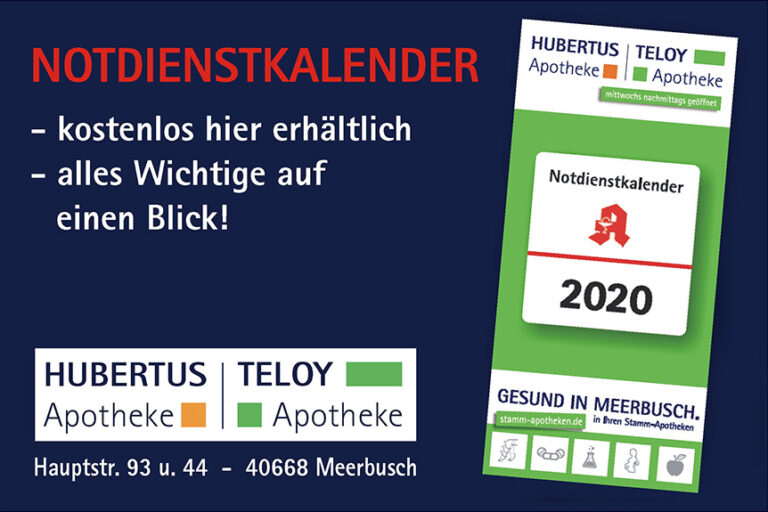 Notdienstkalender 2020