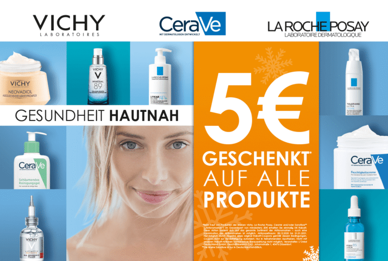 5€ Sofortrabatt auf Vichy, La Roche Posay und CeraVe