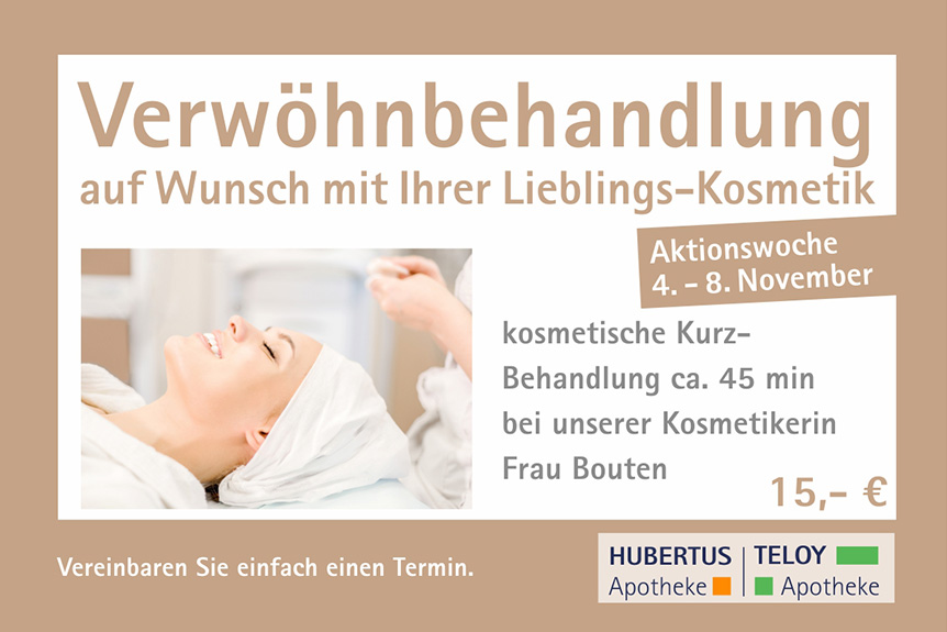Verwöhnbehandlung November 2019